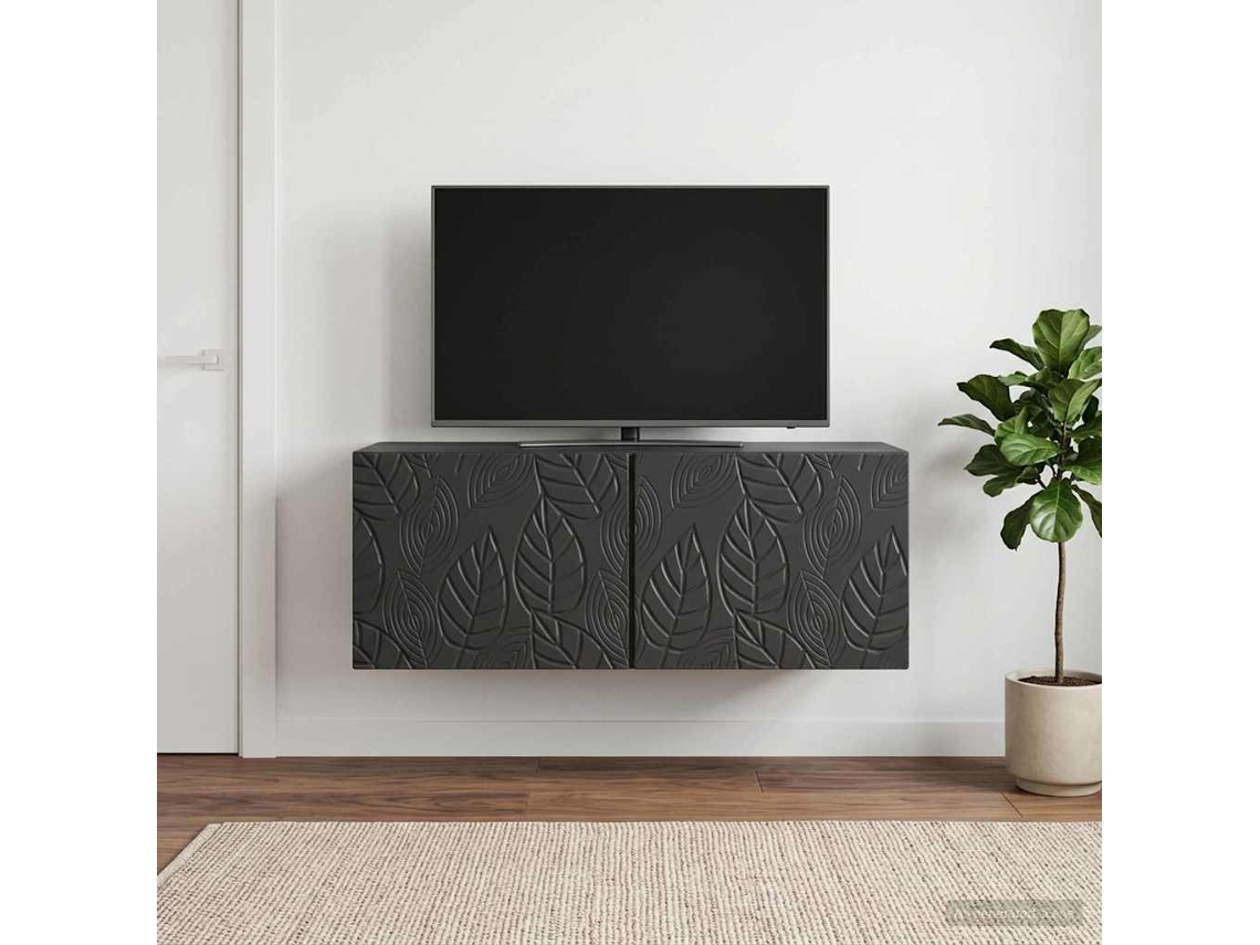 Vidaxl Gabinete De Tv De Parede 78,5 X 41 X 30 Cm Preto