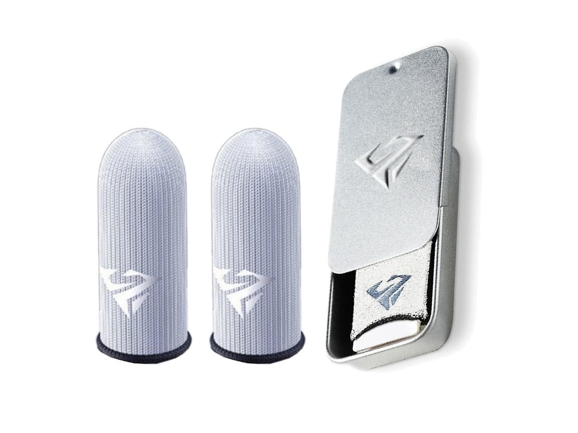 1 Par de Capas À Prova de Suor para os Polegares Controladores de Jogos Led Usb Portátil Casa Escritório Compacto Resistente Viagem STELASPLEN