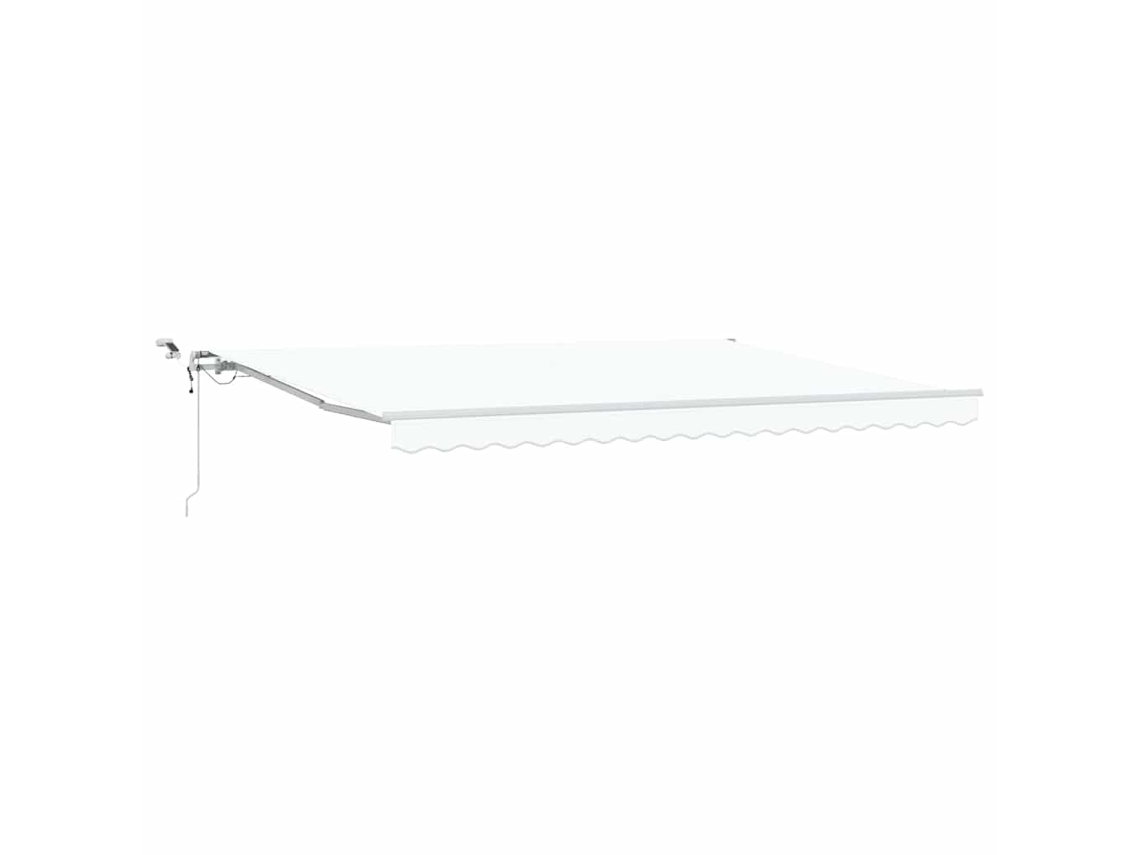Toldo Retrátil Branco 450 × 350 Cm Poliéster e Metal MAISON EXCLUSIVE