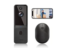 Campainha Com Câmera Sem Fio E Relógio, Campainha De Vídeo Inteligente Eken Com Detecção De Movimento E Pessoas | Armazenamento Em Nuvem | Slowmoose