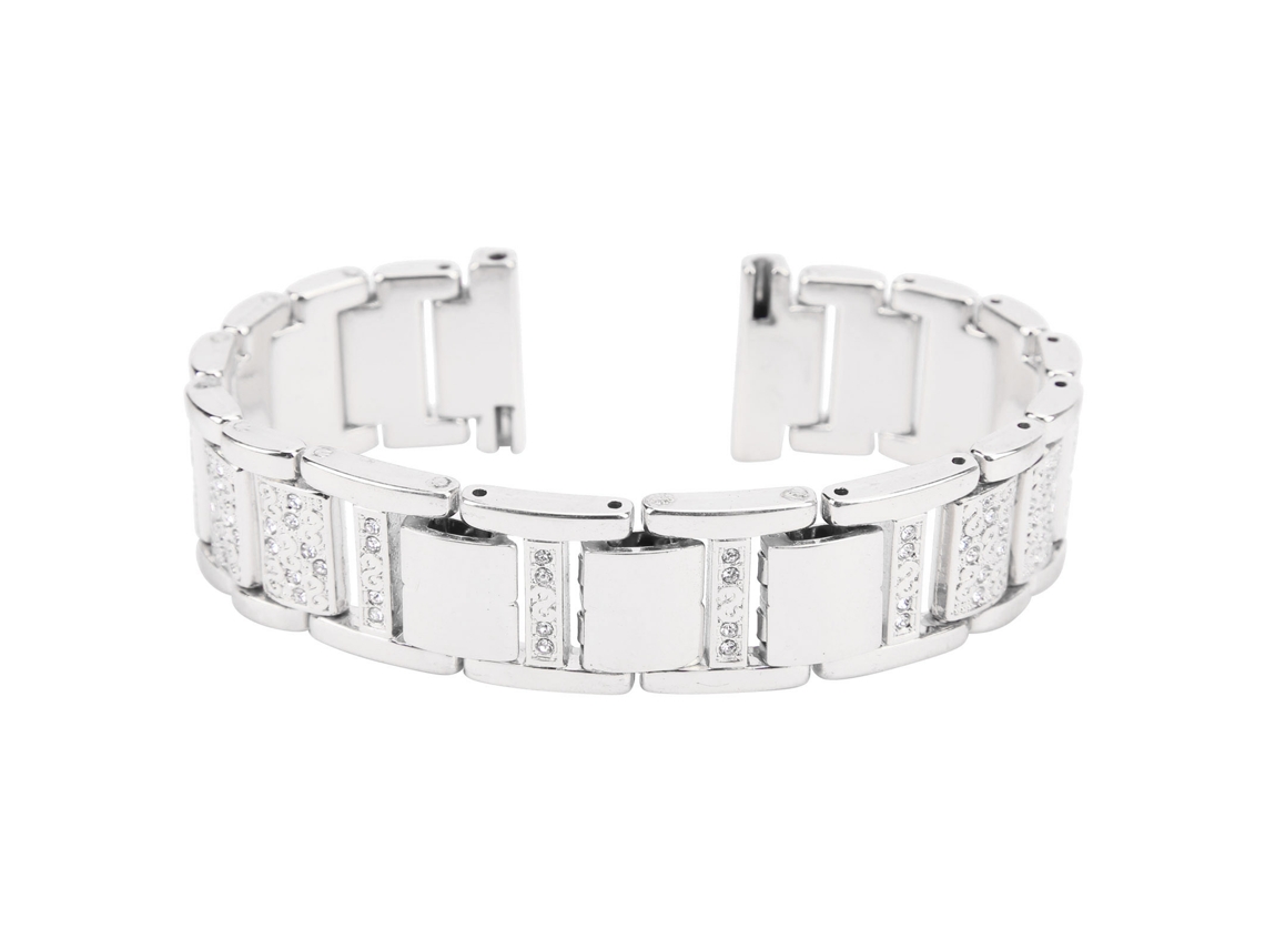 Cinto De Relógio Inteligente Brilhante 22mm Para Samsung Gear S3/gear2 R380/neo R381/live R382 Prata