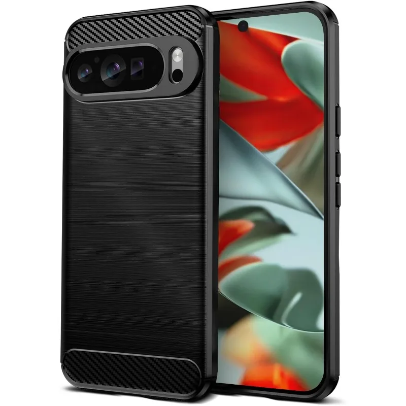 (preto, Google Pixel 9) Capa Para Celular Com Design De Dupla Camada À Prova De Choque E Suporte.