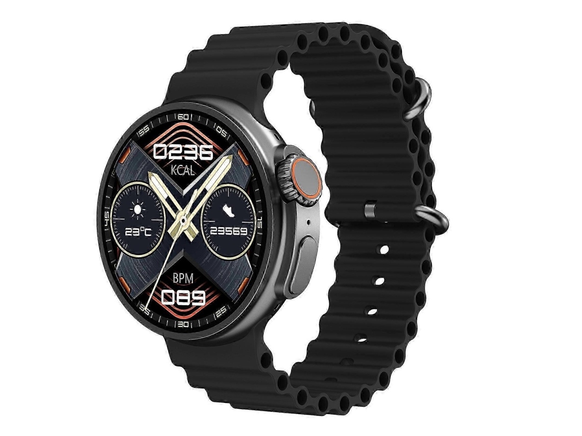 Relógio inteligente K9 Ultra Pro de 1,39 polegadas com pulseira de silicone, à prova d'água IP67, compatível com chamadas Bluetooth e NFC VONKELIOS
