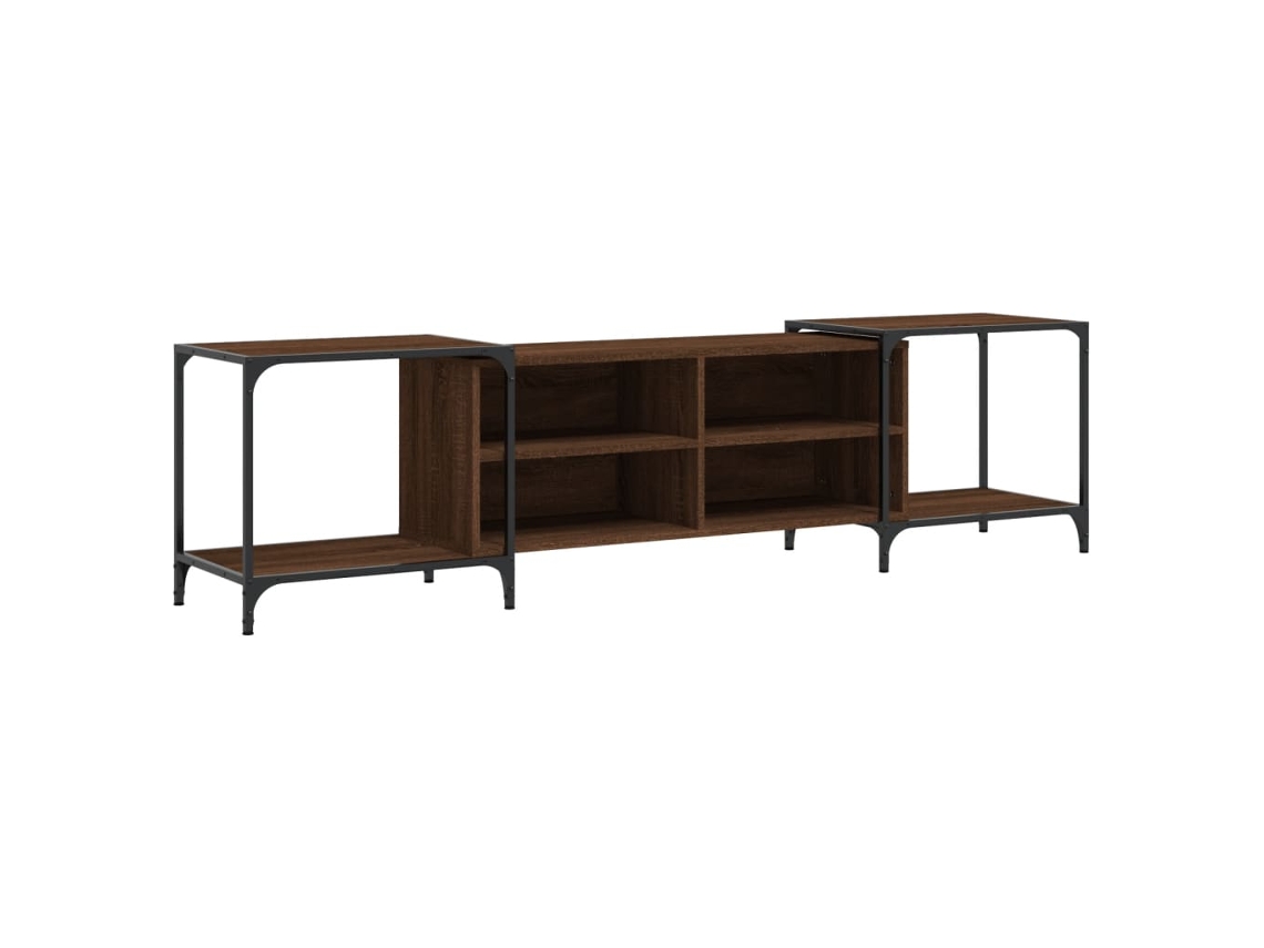 Tv Cabinet, Tv Cabinets Vidaxl Marrom Madeira Processada (n/a)