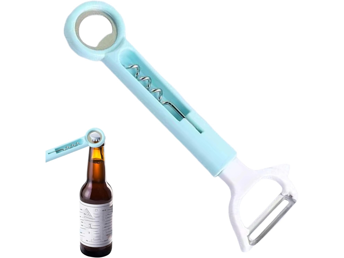 Abridor De Garrafas/saca-rolhas Ergonômico Para Vinho E Rolhas