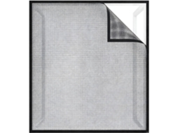 Tela Mosquiteira Para Janela, 100x 130cm 39, 4x 51, 2pol, Preta, Autoadesiva, Poliéster, Malha Fina, Fácil De Instalar