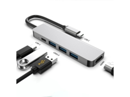 Lurelia Dock Usb-c Ml-vl113 3 Em 1, Hdmi 4k, Pd100w, Cabo 12 Cm