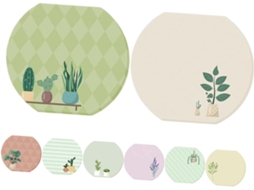 8 Peças Notas Autocolantes Com Motif Plantes Adhésives Para Bureau École Et Maison Compactes Et Ludiques