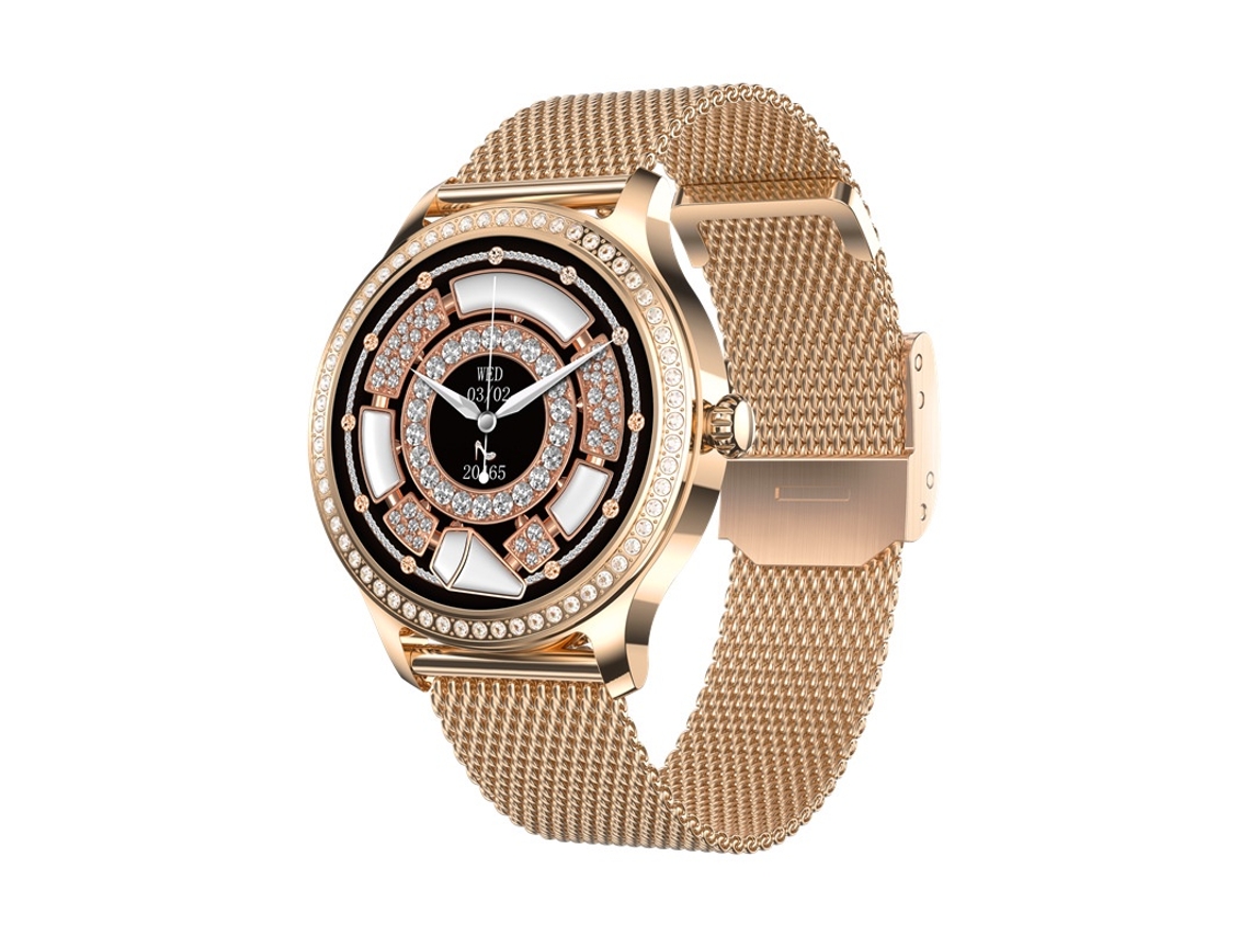 Relógio inteligente com função de telefone, rastreador de condicionamento físico Diamond Tracker, tela HD de 1,28 polegadas, à prova d'água IP68.