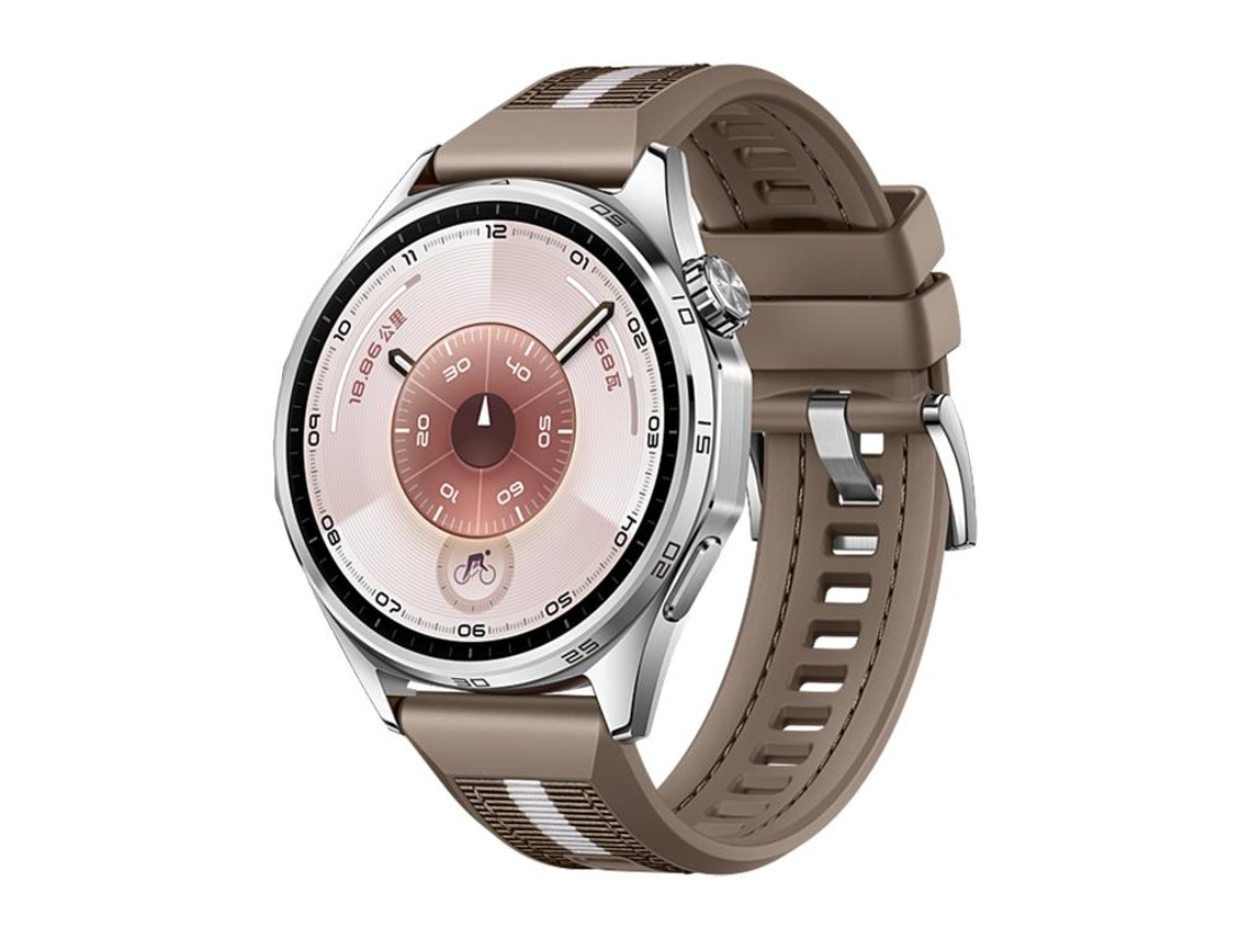 Bracelete para Huawei Watch Gt 6 XIAOMOYU em silicone e nylon trançado cáqui (46mm)