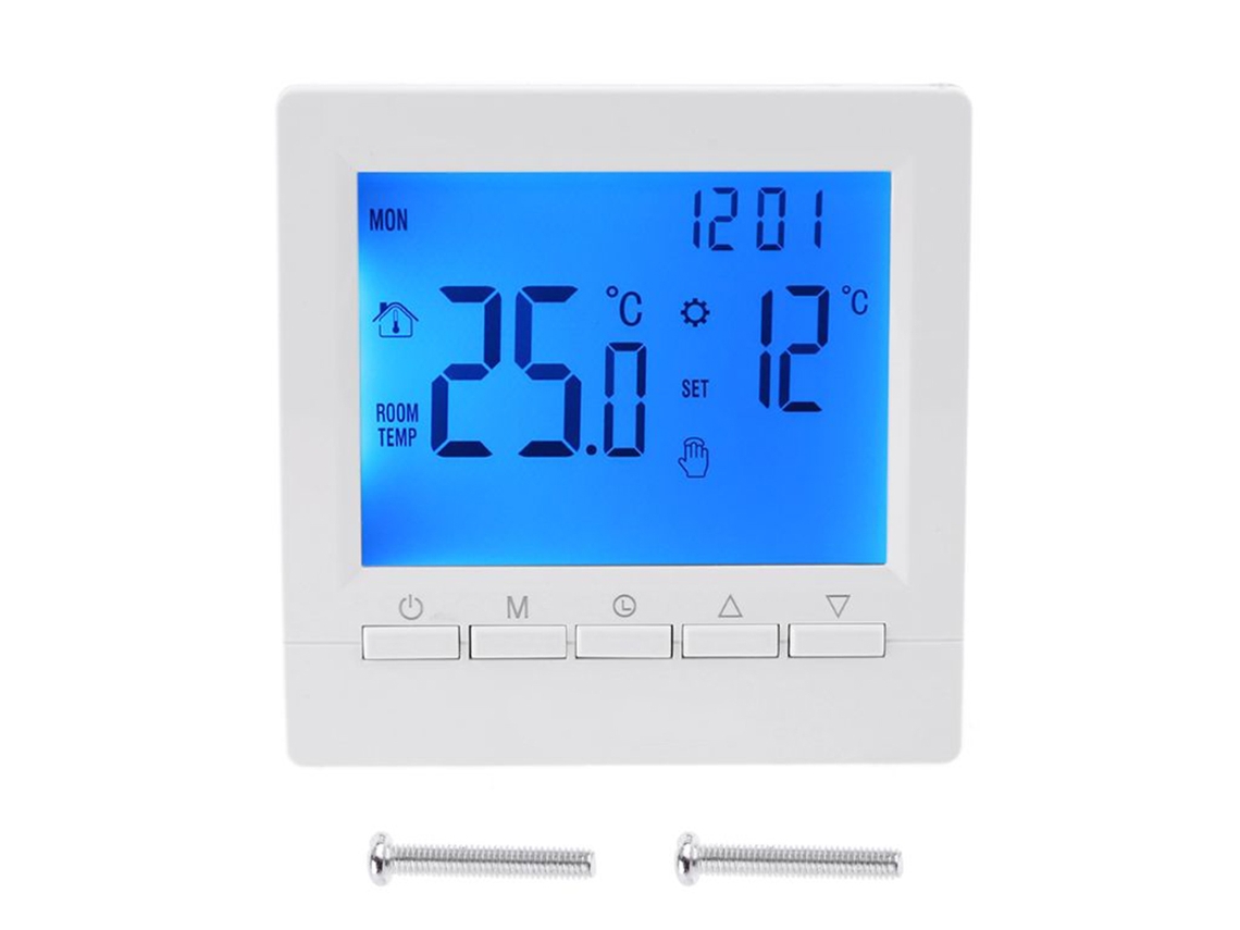 Termostato digital inteligente com LCD para aquecimento de piso | S/MARCA