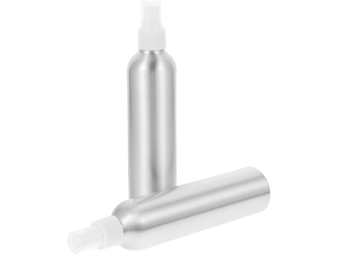 Frascos De Spray De Alumínio Prateado, Frascos De Spray Vazios