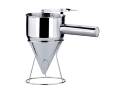 Funil De Aço Inoxidável Para Preparo Alimentos Com Suporte E Alça Removível Utensílio Cozinha Funcional Cozinhar