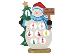 Laxiscreed Boneco De Neve Em Madeira Para Decoração Natalícia E Presentes Criativos Para Crianças