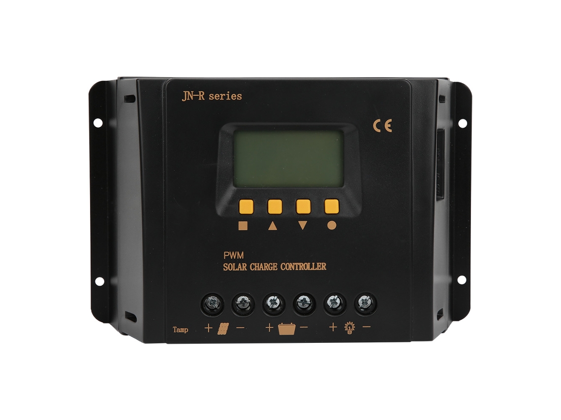 Controlador de carga solar PWM Jn R 12/24v 50a com identificação automática