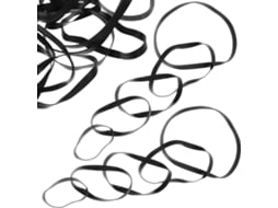 250 Unidades De Cordões Elásticos Pretos Alta Elasticidade E Resistência Para Documentos No Escritório Em Casa
