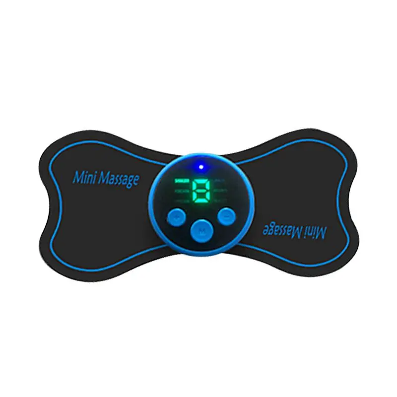 Mini Massageador Elétrico Portátil Para Pescoço, Estimulador De Massagem Cervical, Alívio Da Dor, Cuidado Com A Saúde, Adesivo Inteligente.