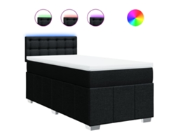 Box Spring Bed, Box Spring Beds Vidaxl Preto Tecido (100 X 200 Cm)