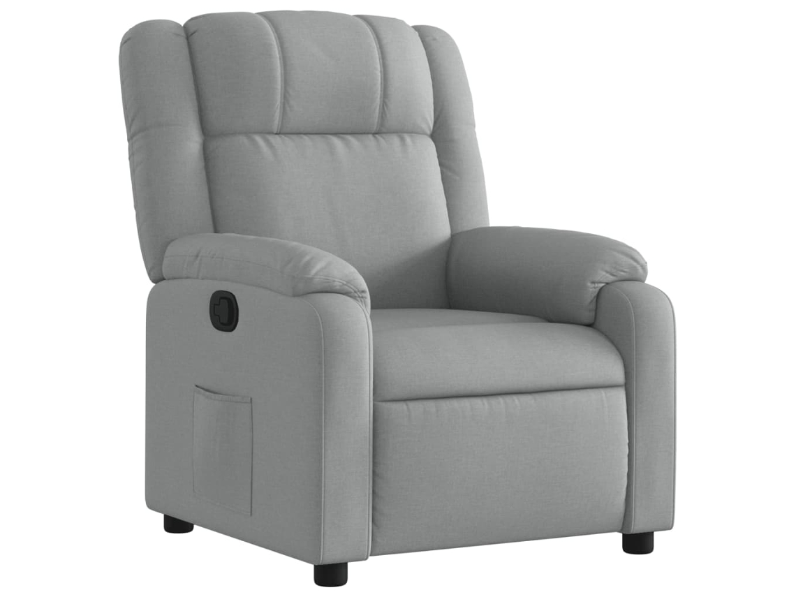 Recliner Chair, Recliner Chairs Vidaxl Cinzeto Tecido