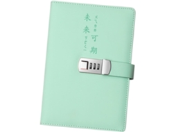 Caderno À Prova D'água Qianly Com Trava Por Senha Para Homens, Verde Claro