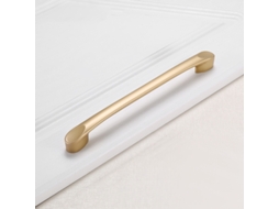 Puxador Dourado para Armário/ Guarda roupa, Puxador para Ferragens de Decoração, Puxador para Guarda roupa BRILVIBERA (192 Mm)