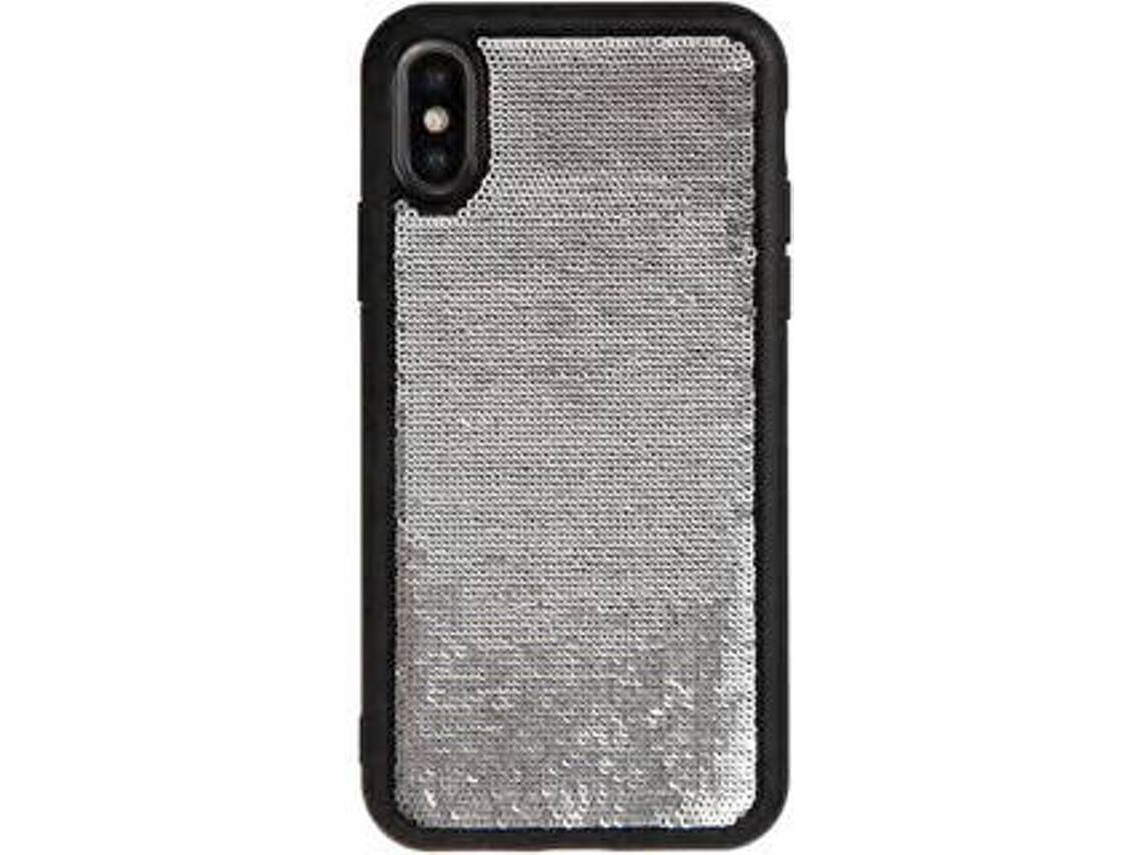 Capa iPhone X, XS BENJAMINS Sequins Preto