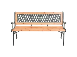 Maison Exclusive - Banco De Jardim 116 Cm Ferro Fundido E Madeira De Abeto Maciça
