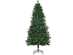 Árvore de Natal Pvc, Aço Cor Verde Escuro 90x90x180 cm Homcom