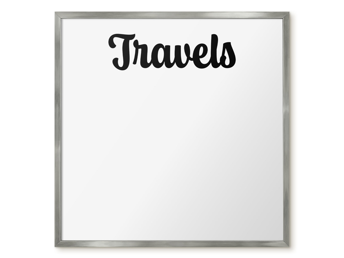 Quadro magnético de parede para viagens, ideal para o quarto (50x50 cm)