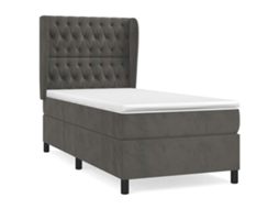 Box Spring Bed, Box Spring Beds Vidaxl Cinzeto Veludo (100 X 200 Cm)