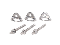 Apoio de Parafuso de Escalada 3 Pares Aço Inox