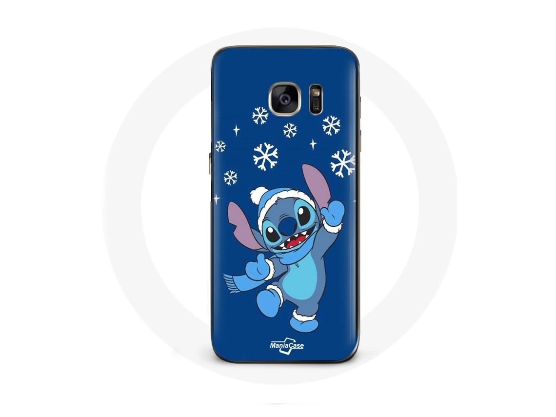 Capa para Samsung Galaxy S6 Stitch Natal de neve azul