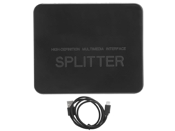 Divisor HDMI 1x2, Comutador 4K, Amplificador, 1 Entrada e 2 Saídas, Compatível com 1080p HDCP para HDTV, STB e DVD | S/MARCA