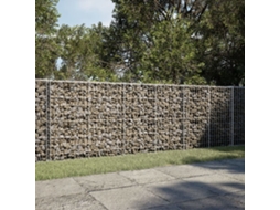 Vidaxl Cesto Gabião Com Cobertura 300x50x100 Cm Ferro Galvanizado