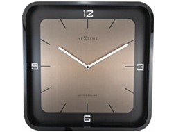 Relógio de Parede NEXTIME 3518Zw Preto Moderno