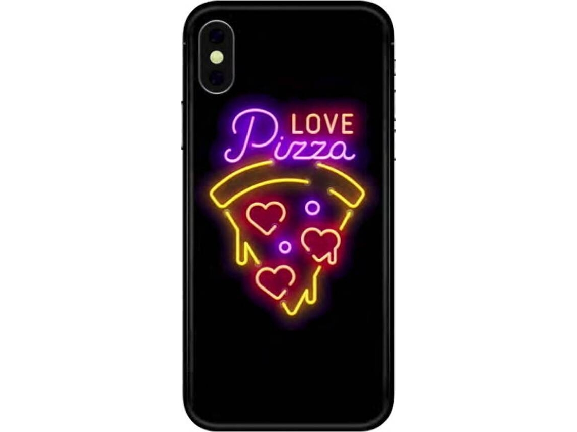 Capa iPhone X, XS BENJAMINS Pizza Multicor