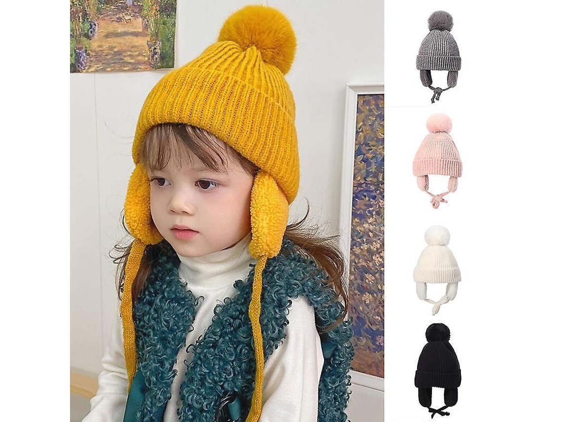 2026 gorro de Invierno para Niños com Aletas de Orelha Plush Tecido Quente Presente de Natal Ano Novo