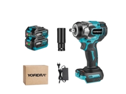 Yofidra Chave De Impacto, Torque De 1200n.m, Velocidade Sem Carga De 6800rpm,2 Bateria Eu Plug A Oem