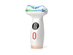 Aparelho de Led para Rosto e Pescoço com 7 Cores, Função de Tratamento Quente e Frio e Gua Sha BISBISOUS (branco)