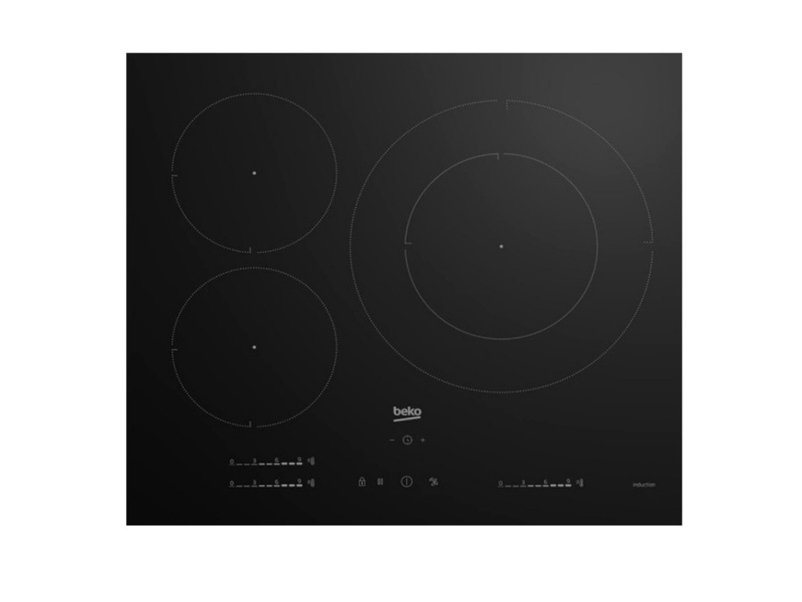 Placa de Indução BEKO HII 63720 UT (Elétrica - 62 cm - Preto)