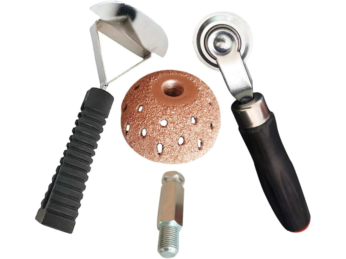 Kit Compacto Manual Para Reparo De Pneus Com Rolo De Pressão E Cabeçote De Esmerilhamento.