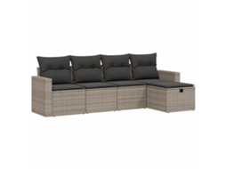 Garden Sofa Set, Garden Sofa Sets Vidaxl Cinzeto Rattan / Vime (n/a)
