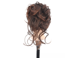 Extensão De Laço Com Garrinha De Cabelo Cacheado Ondulado Marrom Claro Para Mulheres E Meninas