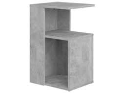 Side Table, Side Tables Vidaxl Cinzeto Madeira Processada (n/a)