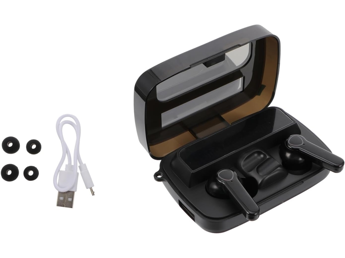 De Sem Fio Com 2000 Mah, Por E Visor Led, À Prova Para Preto (m9-19)