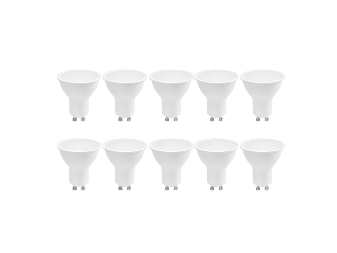 Pack Com 10 Lâmpadas Led Gu10 7w 770lm 4000k Branco Neutro Smd2835 120º Sem Cintilação 220v Alpinaluz (no Flicker)