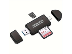 Leitor De Cartão De Memória Portátil 2 Em 1 De Alta Velocidade Usb 3.0 Tadvyyvayotoy