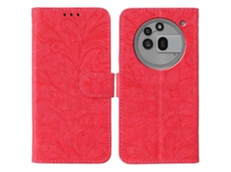 Capa De Celular Flip Em Couro Com Relevo De Renda Floral Para Nothing Phone 3a Pro