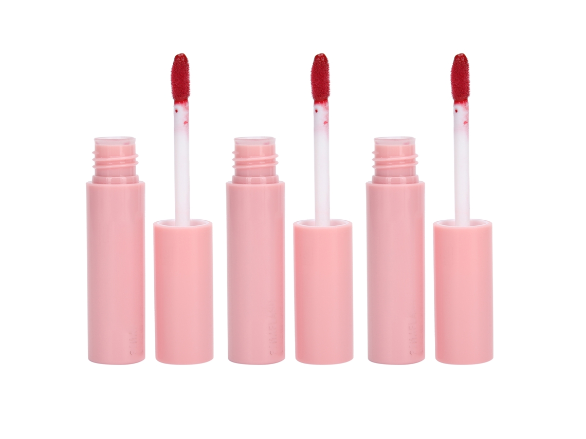 Conjunto de 3 unidades de brilho labial matte de dupla face, longa duração, à prova d'água, ferramenta de maquiagem Pf-m01(204)