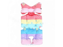 Almofada de Assento para Carrinho de Bebê HENTEN HOME Universal Respirável Algodão, Tapete Dupla Face 75x38cm